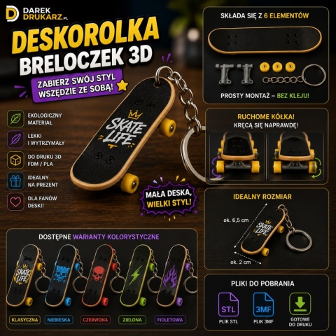 Deskorolka brelocze