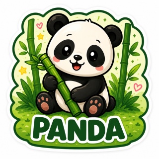 Naklejka Pandy